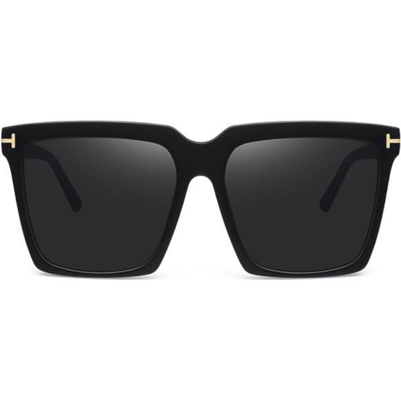 Oversized Vintage Square Shield Sunglasses - UV400  display picture 2